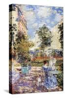 In a French Garden-Childe Hassam-Stretched Canvas