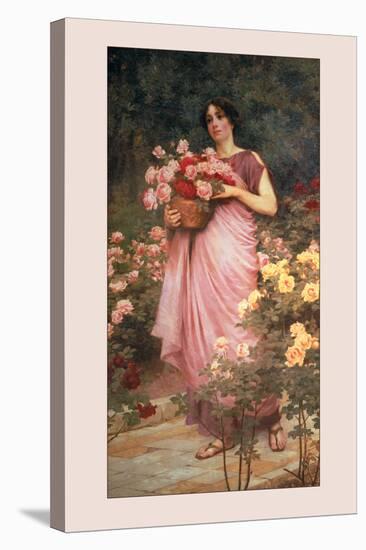 In a Garden of Roses-Richard Willes Maddox-Stretched Canvas