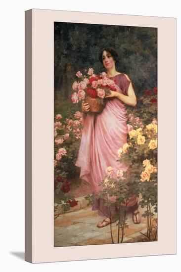 In a Garden of Roses-Richard Willes Maddox-Stretched Canvas