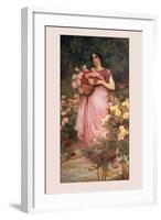 In a Garden of Roses-Richard Willes Maddox-Framed Art Print