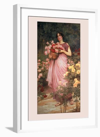 In a Garden of Roses-Richard Willes Maddox-Framed Art Print