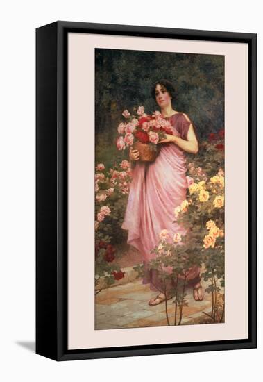 In a Garden of Roses-Richard Willes Maddox-Framed Stretched Canvas