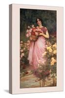 In a Garden of Roses-Richard Willes Maddox-Stretched Canvas