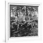 In a Great Pine Forest, Collecting Turpentine, North Carolina, USA, Late 19th or Early 20th Century-null-Framed Giclee Print