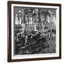 In a Great Pine Forest, Collecting Turpentine, North Carolina, USA, Late 19th or Early 20th Century-null-Framed Giclee Print