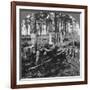 In a Great Pine Forest, Collecting Turpentine, North Carolina, USA, Late 19th or Early 20th Century-null-Framed Giclee Print