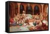 in a Harem-J. G. Delincourt-Framed Stretched Canvas