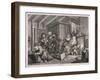 In a High Saliuation at the Point of Death, Plate V of the Harlot's Progress, 1732-William Hogarth-Framed Giclee Print