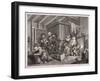 In a High Saliuation at the Point of Death, Plate V of the Harlot's Progress, 1732-William Hogarth-Framed Giclee Print