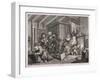 In a High Saliuation at the Point of Death, Plate V of the Harlot's Progress, 1732-William Hogarth-Framed Giclee Print