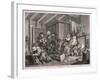 In a High Saliuation at the Point of Death, Plate V of the Harlot's Progress, 1732-William Hogarth-Framed Giclee Print