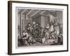 In a High Saliuation at the Point of Death, Plate V of the Harlot's Progress, 1732-William Hogarth-Framed Giclee Print