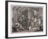 In a High Saliuation at the Point of Death, Plate V of the Harlot's Progress, 1732-William Hogarth-Framed Giclee Print