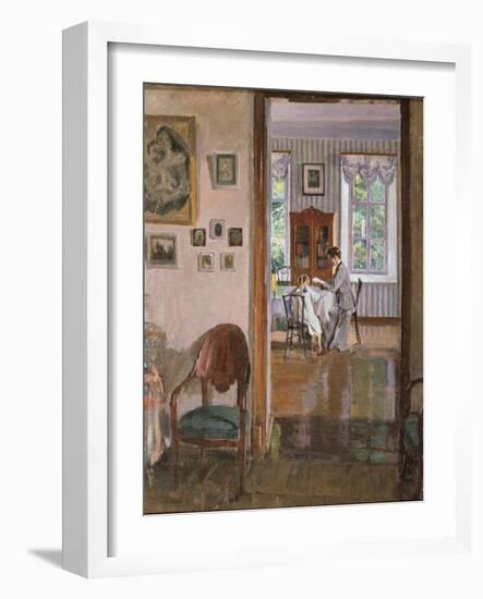 In a House, 1910-Sergei Arsenyevich Vinogradov-Framed Giclee Print