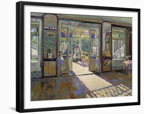 In a House, 1913-Sergei Arsenevich Vinogradov-Framed Giclee Print