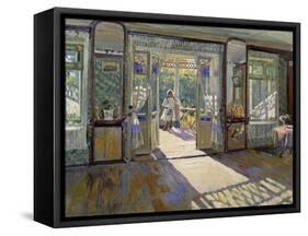 In a House, 1913-Sergei Arsenevich Vinogradov-Framed Stretched Canvas