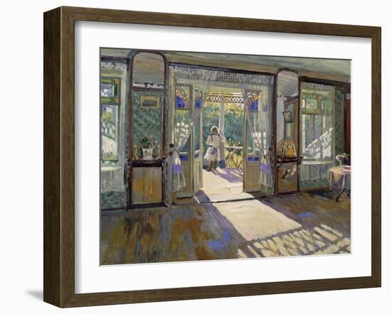 In a House, 1913-Sergei Arsenevich Vinogradov-Framed Giclee Print