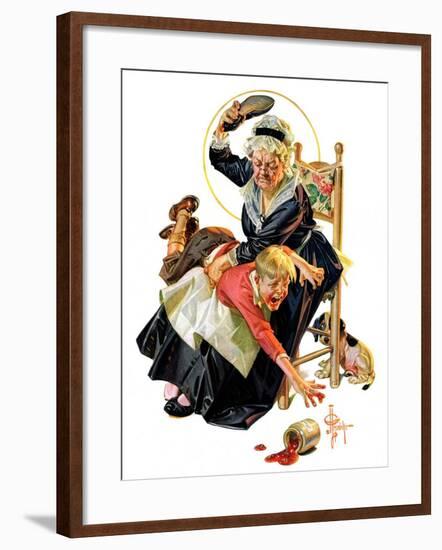 "In a Jam,"November 28, 1931-Joseph Christian Leyendecker-Framed Giclee Print