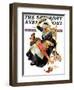 "In a Jam," Saturday Evening Post Cover, November 28, 1931-Joseph Christian Leyendecker-Framed Giclee Print