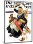 "In a Jam," Saturday Evening Post Cover, November 28, 1931-Joseph Christian Leyendecker-Mounted Giclee Print