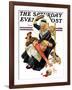 "In a Jam," Saturday Evening Post Cover, November 28, 1931-Joseph Christian Leyendecker-Framed Giclee Print