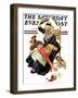 "In a Jam," Saturday Evening Post Cover, November 28, 1931-Joseph Christian Leyendecker-Framed Giclee Print