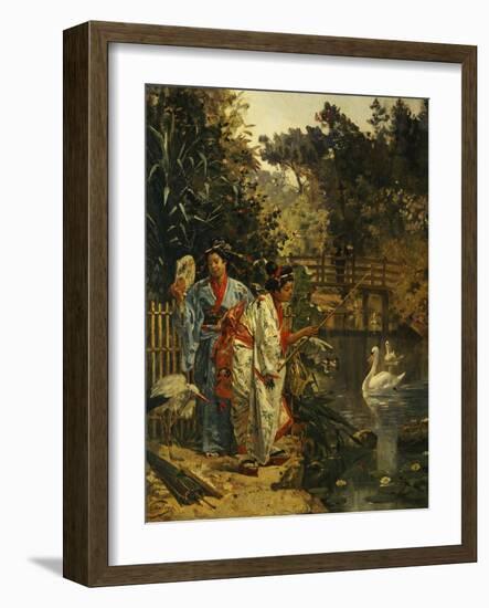 In a Japanese Garden-Edouard Castres-Framed Giclee Print