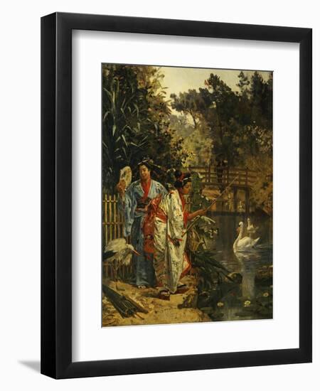 In a Japanese Garden-Edouard Castres-Framed Giclee Print