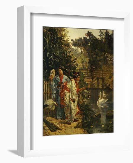 In a Japanese Garden-Edouard Castres-Framed Giclee Print