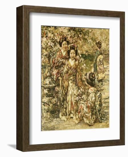 In a Kyoto Garden, 1922-Edward Atkinson Hornel-Framed Giclee Print