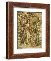 In a Kyoto Garden, 1922-Edward Atkinson Hornel-Framed Giclee Print