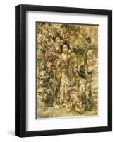 In a Kyoto Garden, 1922-Edward Atkinson Hornel-Framed Giclee Print