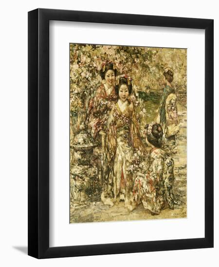 In a Kyoto Garden, 1922-Edward Atkinson Hornel-Framed Giclee Print