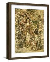 In a Kyoto Garden, 1922-Edward Atkinson Hornel-Framed Giclee Print