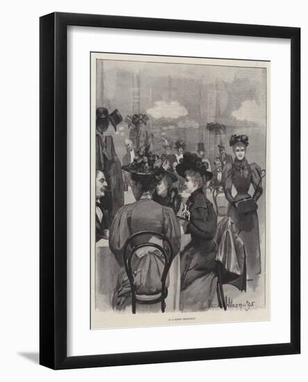 In a London Restaurant-null-Framed Giclee Print