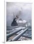 In a Naval Engagement off Heligoland the "Lion" Sinks a German Cruiser-Montague Dawson-Framed Photographic Print