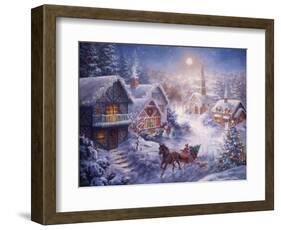 In a One Horse Open Sleigh-Nicky Boehme-Framed Giclee Print