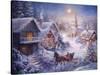 In a One Horse Open Sleigh-Nicky Boehme-Stretched Canvas