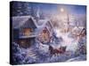 In a One Horse Open Sleigh-Nicky Boehme-Stretched Canvas