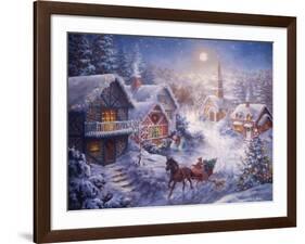 In a One Horse Open Sleigh-Nicky Boehme-Framed Giclee Print