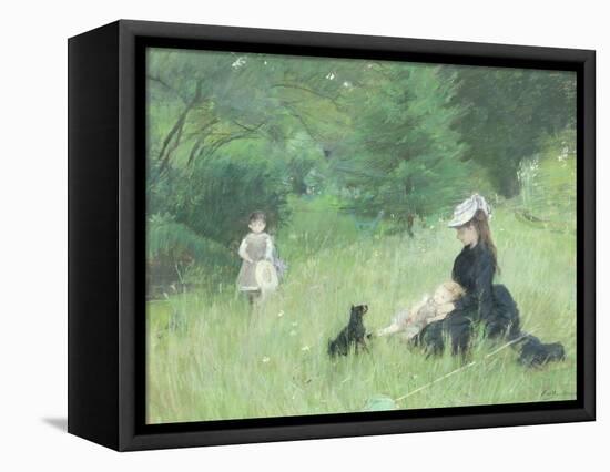 In a Park, circa 1874-Berthe Morisot-Framed Stretched Canvas