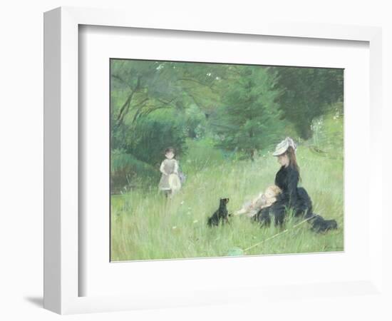 In a Park, circa 1874-Berthe Morisot-Framed Giclee Print