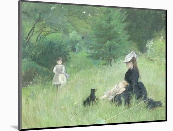 In a Park, circa 1874-Berthe Morisot-Mounted Giclee Print