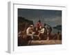 In a Quandary, or Mississippi Raftsmen at Cards, 1851-George Caleb Bingham-Framed Giclee Print