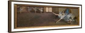 In a repetition room. 1890-1892. Oil on canvas.-Edgar Degas-Framed Premium Giclee Print