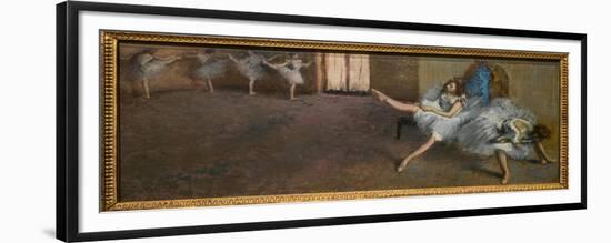 In a repetition room. 1890-1892. Oil on canvas.-Edgar Degas-Framed Premium Giclee Print