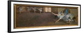 In a repetition room. 1890-1892. Oil on canvas.-Edgar Degas-Framed Premium Giclee Print