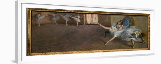 In a repetition room. 1890-1892. Oil on canvas.-Edgar Degas-Framed Premium Giclee Print