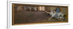 In a repetition room. 1890-1892. Oil on canvas.-Edgar Degas-Framed Premium Giclee Print