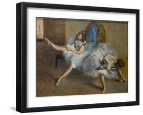 In a repetition room (detail). 1890-1892. Oil on canvas.-Edgar Degas-Framed Giclee Print